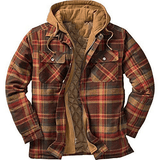 Outdoor Thick Plaid Casual Hoodie